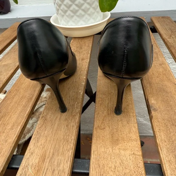 Zara classic black leather high heels EUR 36 - Picture 4 of 7